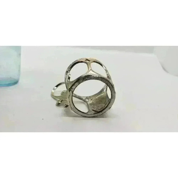 Vintage California Souvenir Shot Glasses Silver Handled Holders Set Of 4 1950s - Picture 11 of 14